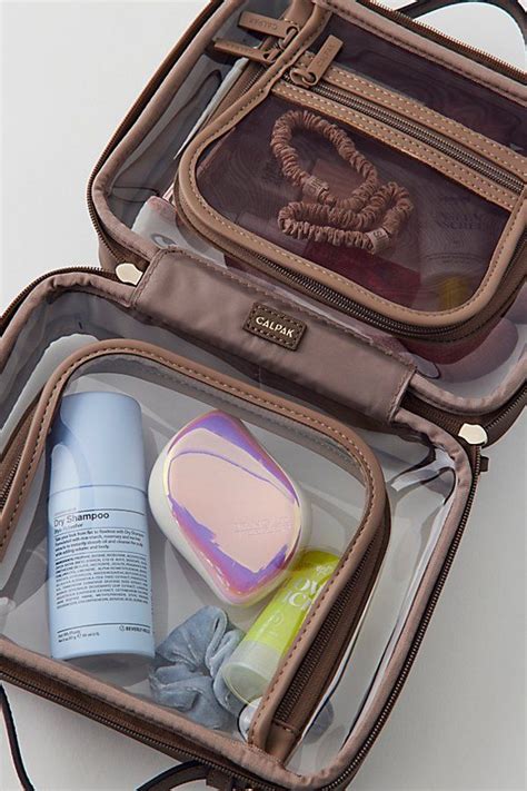 calpak makeup bag - CALPAK medium clear cosmetics case.